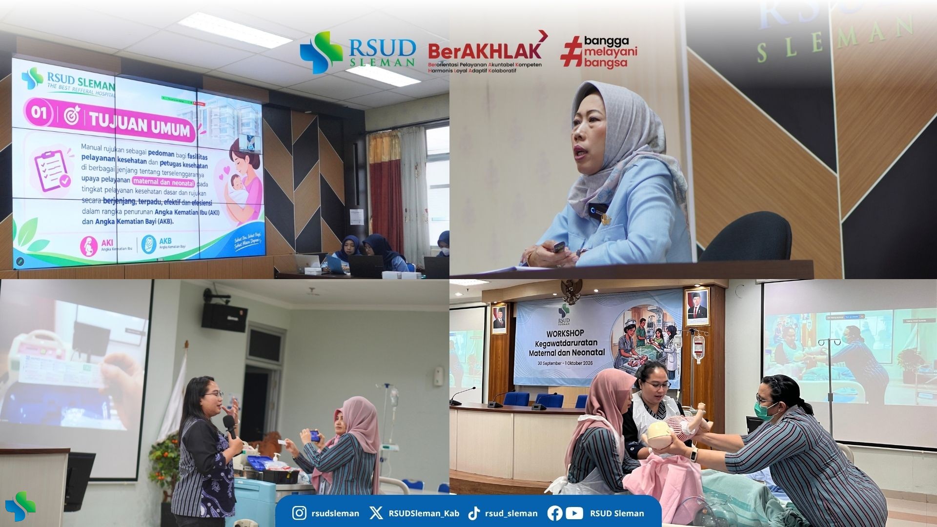 RSUD Sleman Perkuat Kesiapsiagaan Nakes Lewat Rangkaian Webinar dan Workshop Kegawatdaruratan Maternal-Neonatal