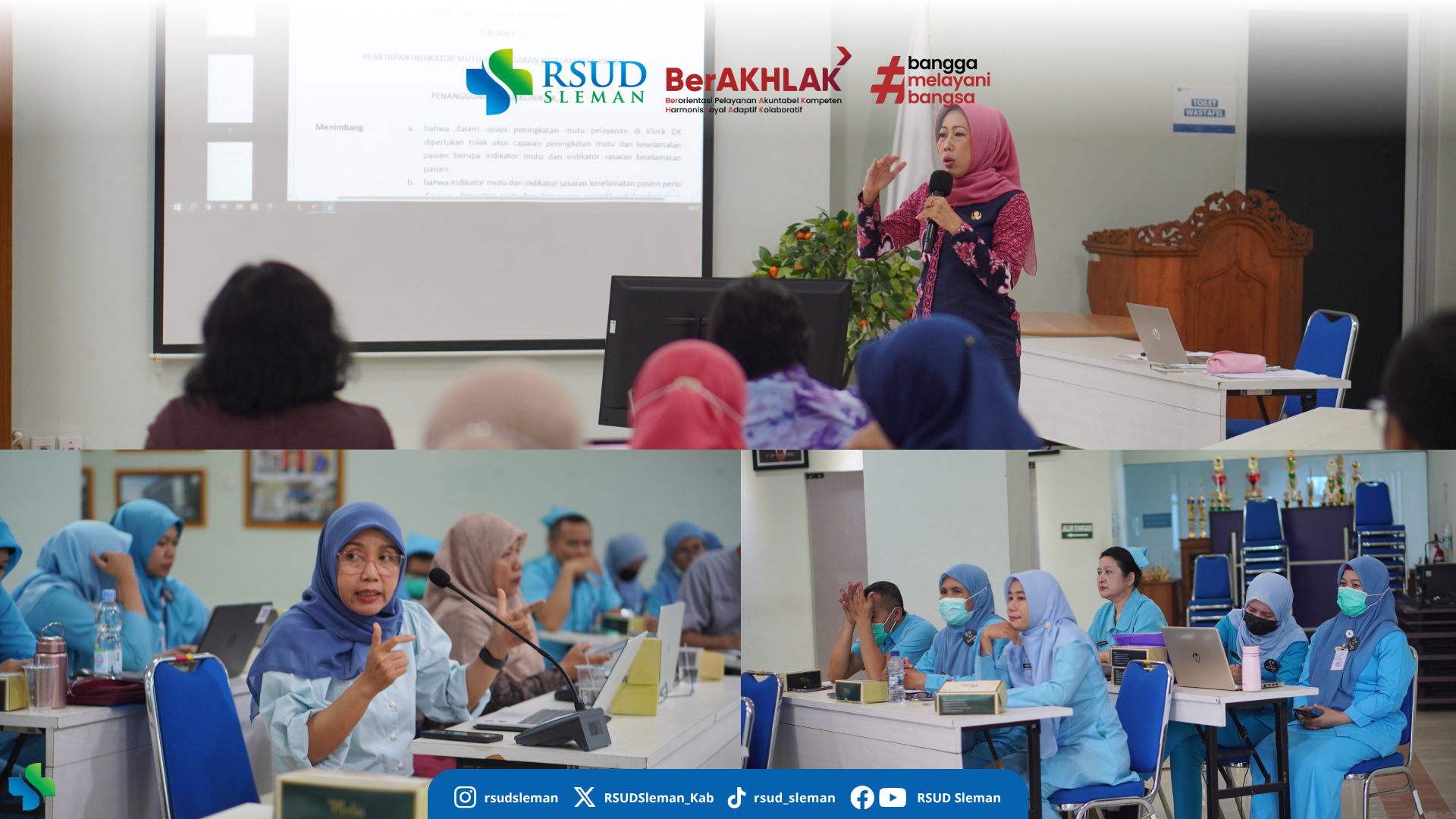 Perkuat Komitmen Peningkatan Kualitas Pelayanan,  RSUD Sleman Mengadakan Bimtek Indikator Mutu
