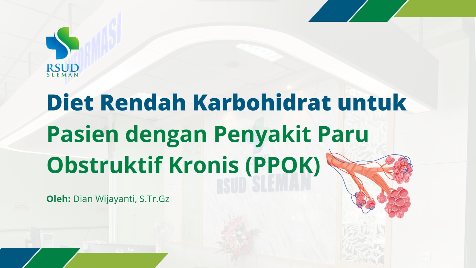 DIET RENDAH KARBOHIDRAT UNTUK PASIEN DENGAN PENYAKIT PARU OBSTRUKTIF KRONIS (PPOK)