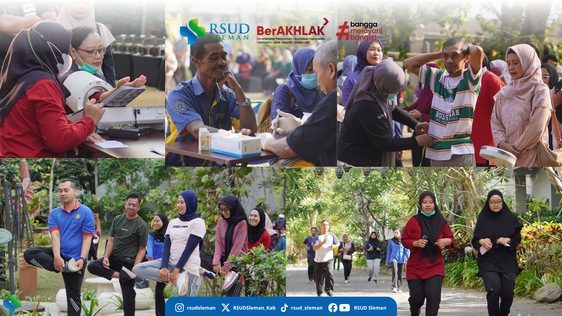 Jaga Kesehatan Pegawai, RSUD Sleman Gelar Posbindu