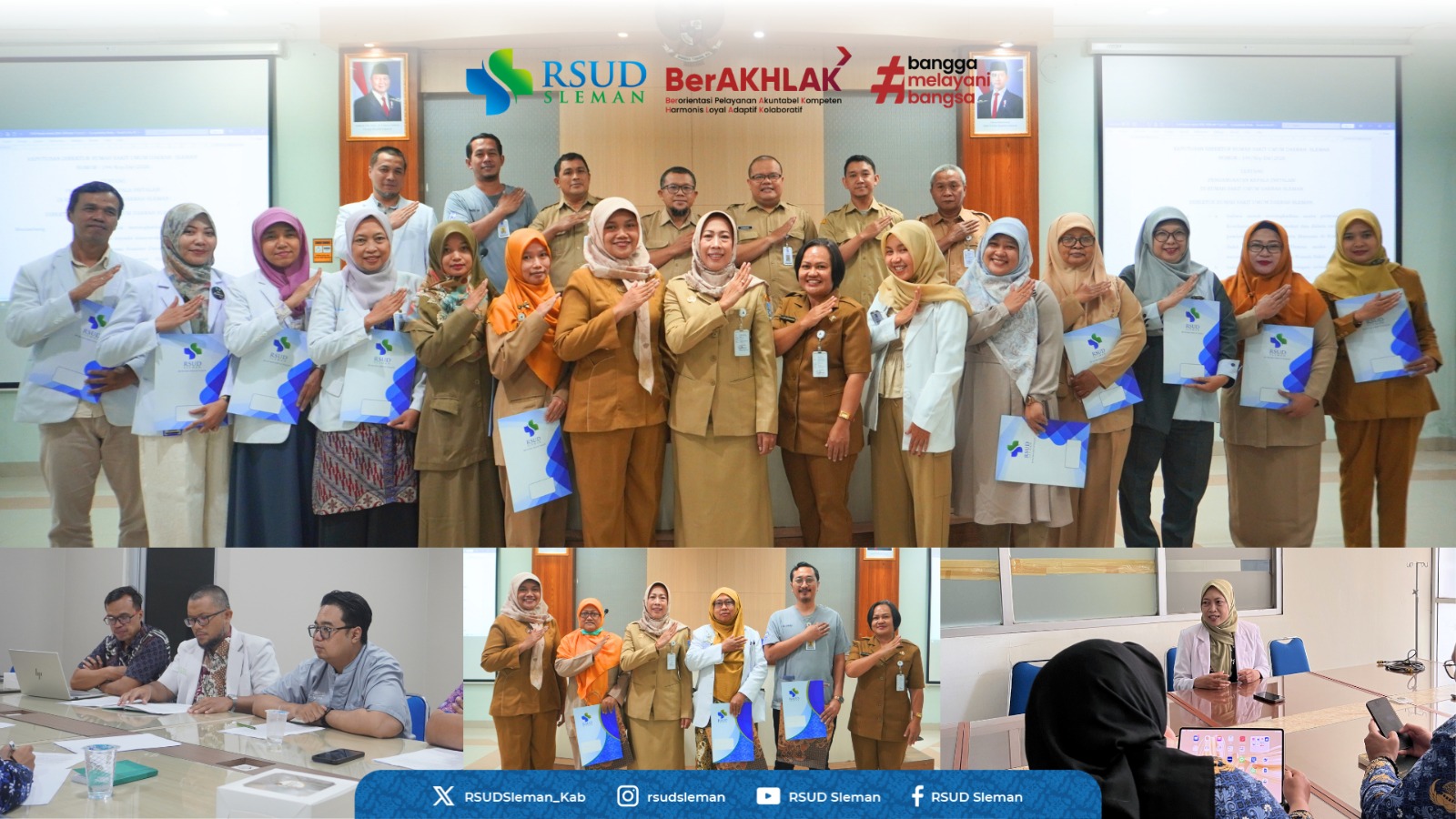 RSUD Sleman Perkuat Kepemimpinan dan Mutu Pelayanan, 20 Pegawai Terima SK Pengangkatan Kepala Instalasi