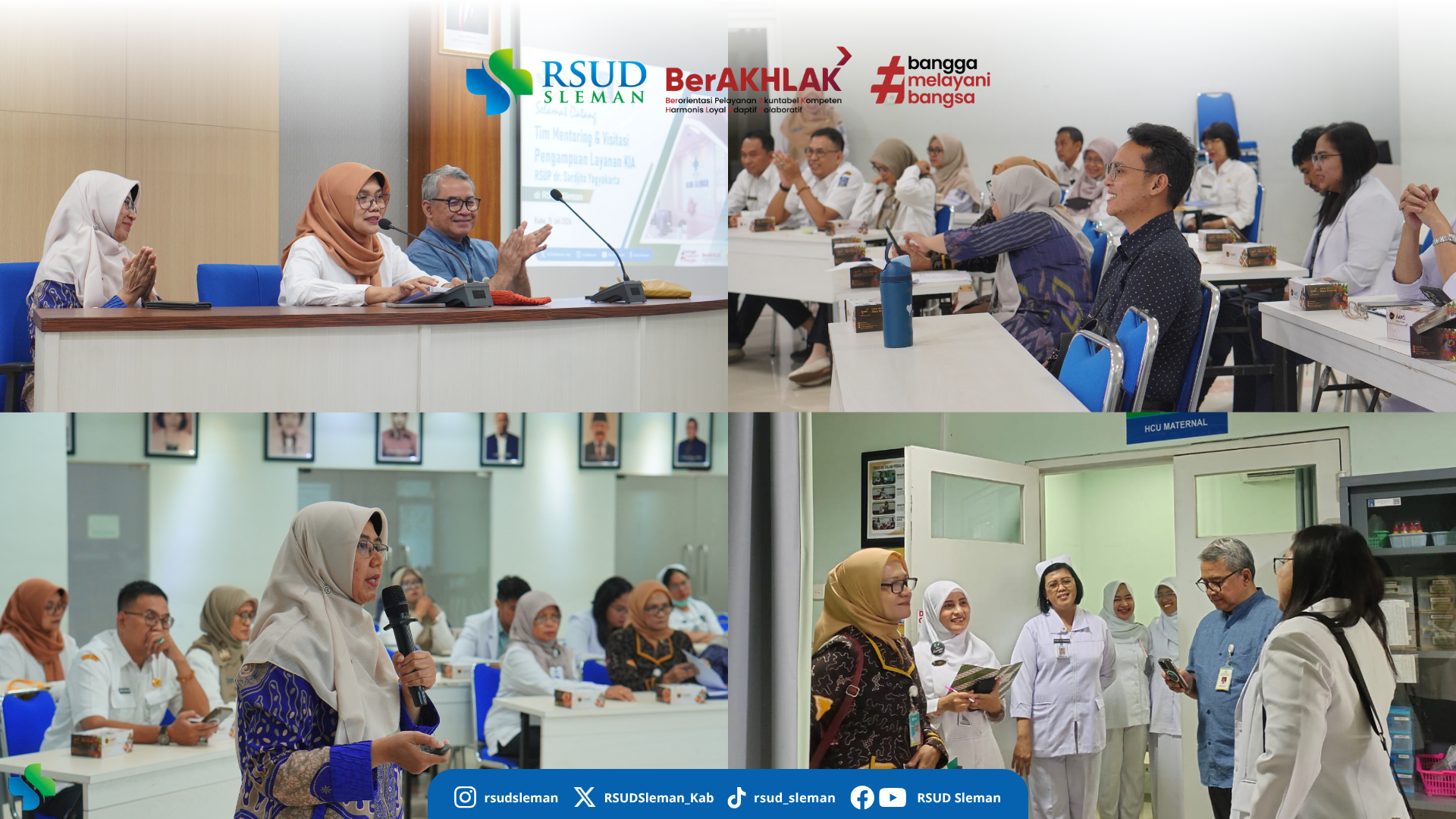 Tingkatkan Mutu Pelayanan KIA, RSUD Sleman Terima Visitasi dan Mentoring Pengampuan dari RSUP Dr. Sardjito