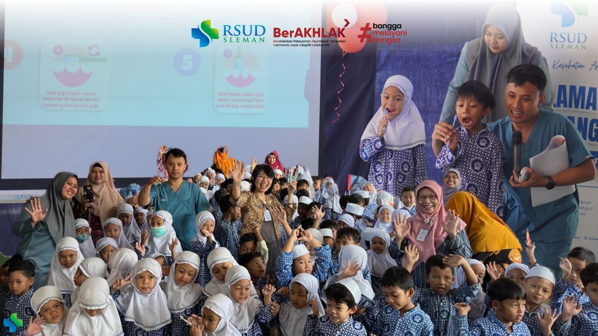 Semarak HUT ke-81 RI, RSUD Sleman Edukasi Kesehatan Gigi bagi Anak TK ABA Sleman