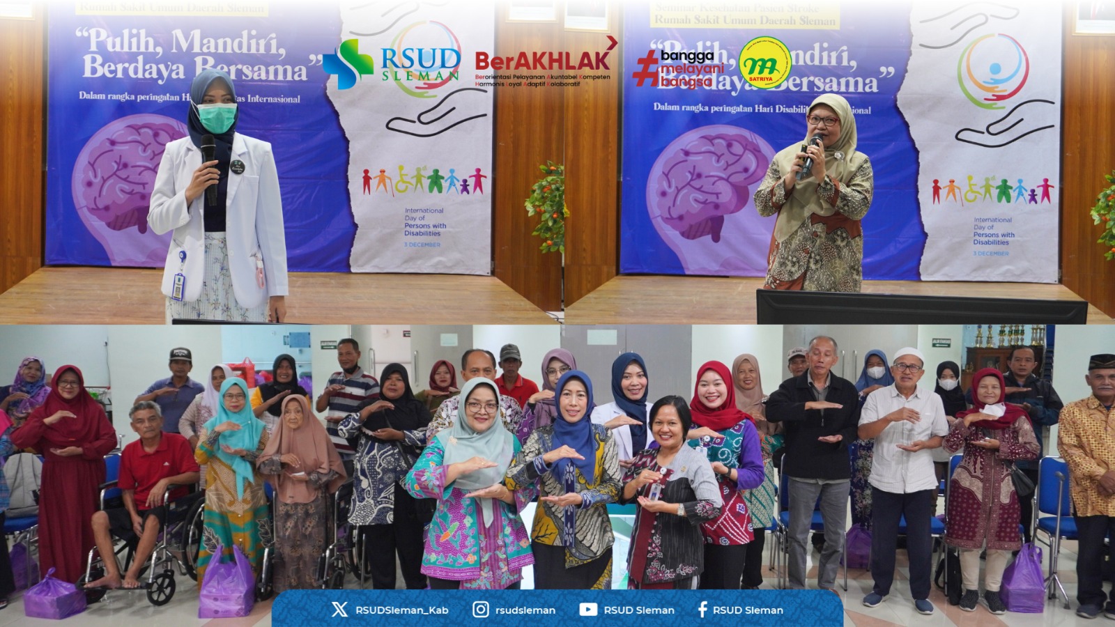 “Pulih, Mandiri, dan Berdaya Bersama” Peringatan Hari Disabilitas Internasional 2025 RSUD Sleman